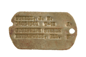 Plaque d"identification de John M. Steele