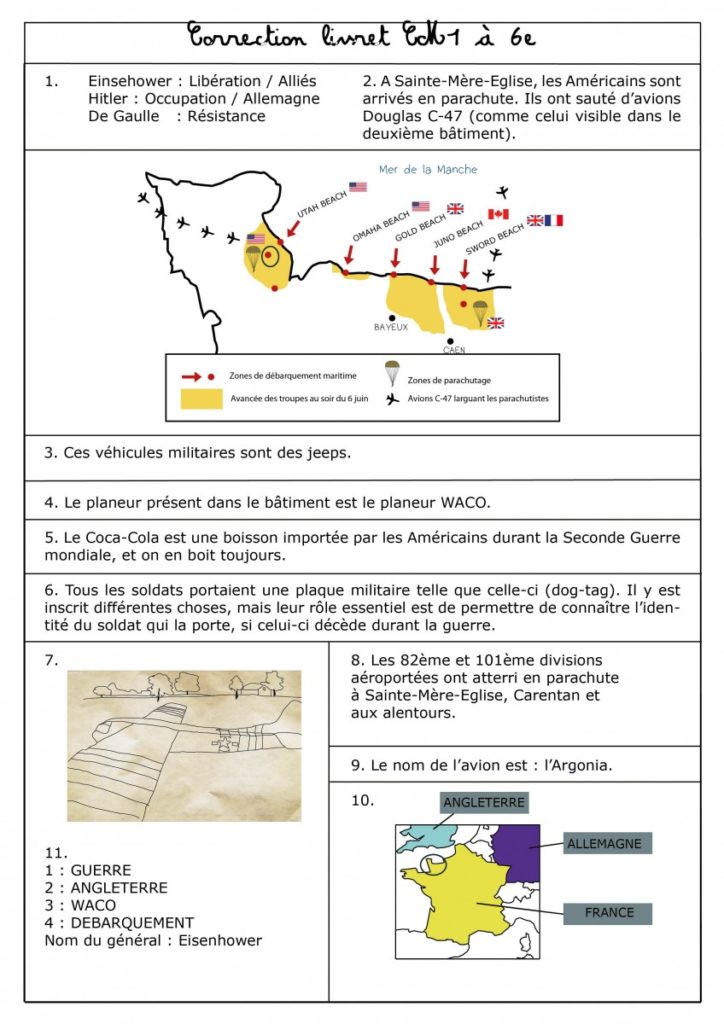 Livret de correction CM1-6eme