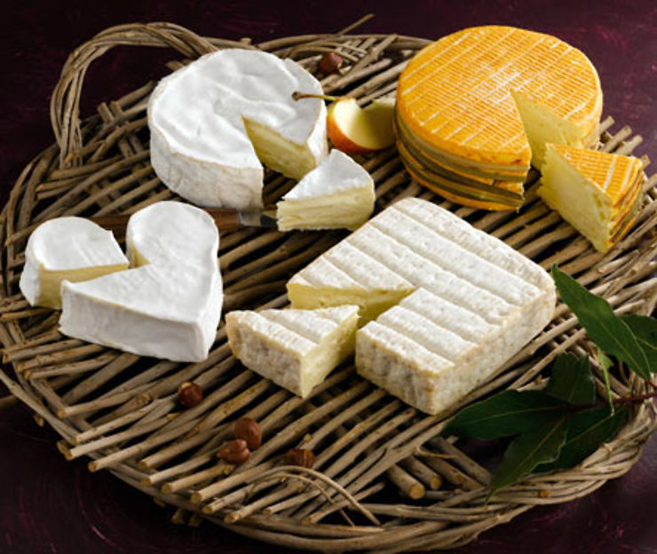 Plateau de fromages normands, photographie